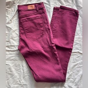 BDG High Rise Cigarette Skinny Jeans - Burgundy - 28